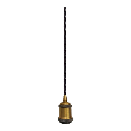 Twisted 1m Modern Lights Pendant Holder Without Ceiling Rose~3442