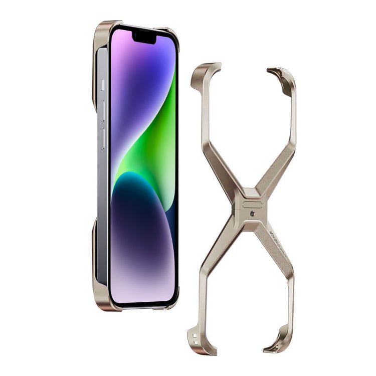 Frameless Metal iPhone Case — Sleek X-Design Protection