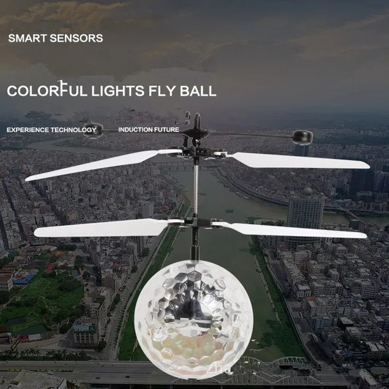 Luminous Flying Ball Kids Toy Electronic Infrared Induction Aircraft Remote Control Flight Balls Toys Ball Interactive Toy Gifts