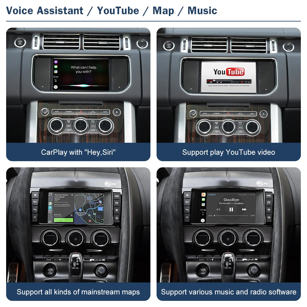 Wireless Carplay For Land Rover/Jaguar/Range Rover/Evoque/Discovery 2012-2016 Android Auto Ai DSP Interface Mirror Link AirPlay
