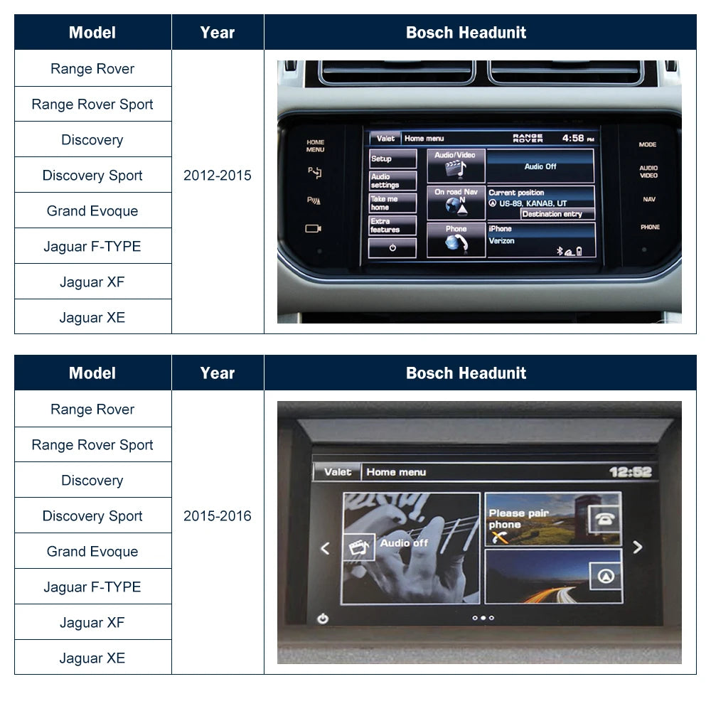 Wireless Carplay For Land Rover/Jaguar/Range Rover/Evoque/Discovery 2012-2016 Android Auto Ai DSP Interface Mirror Link AirPlay