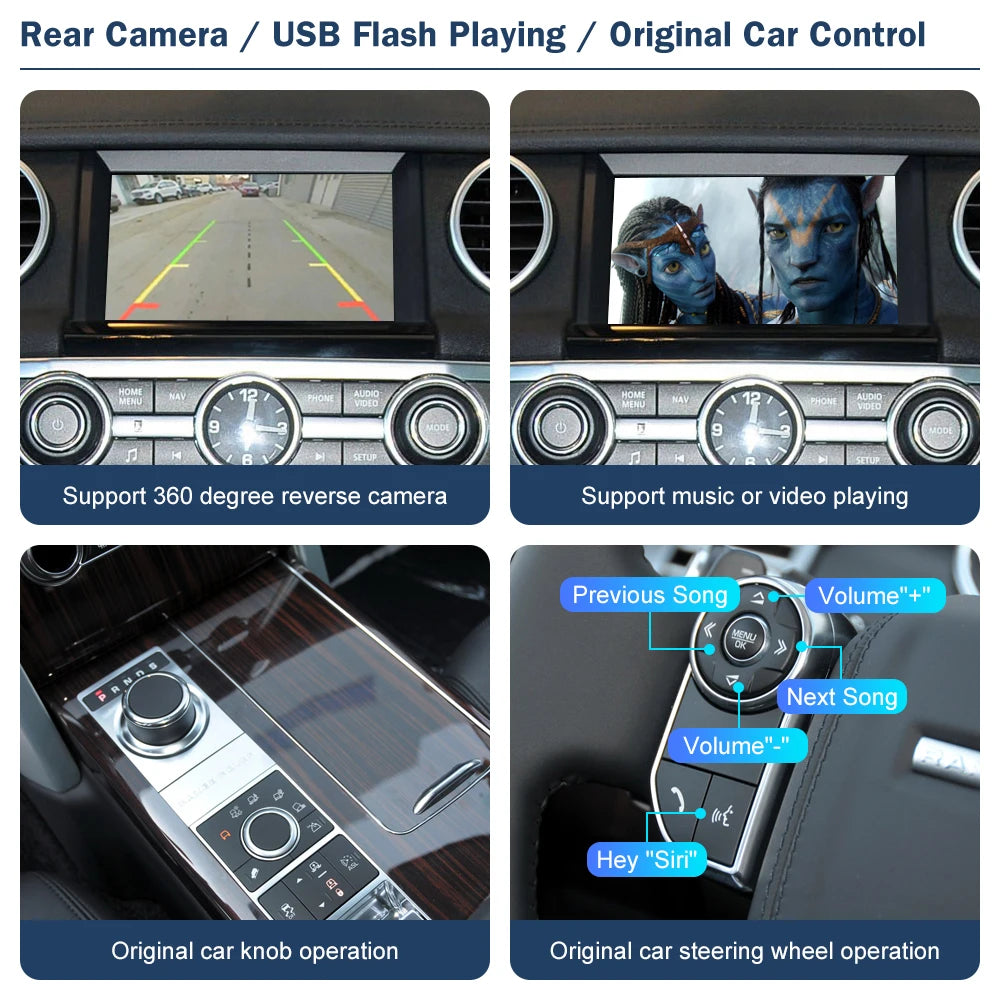 Wireless Carplay For Land Rover/Jaguar/Range Rover/Evoque/Discovery 2012-2016 Android Auto Ai DSP Interface Mirror Link AirPlay