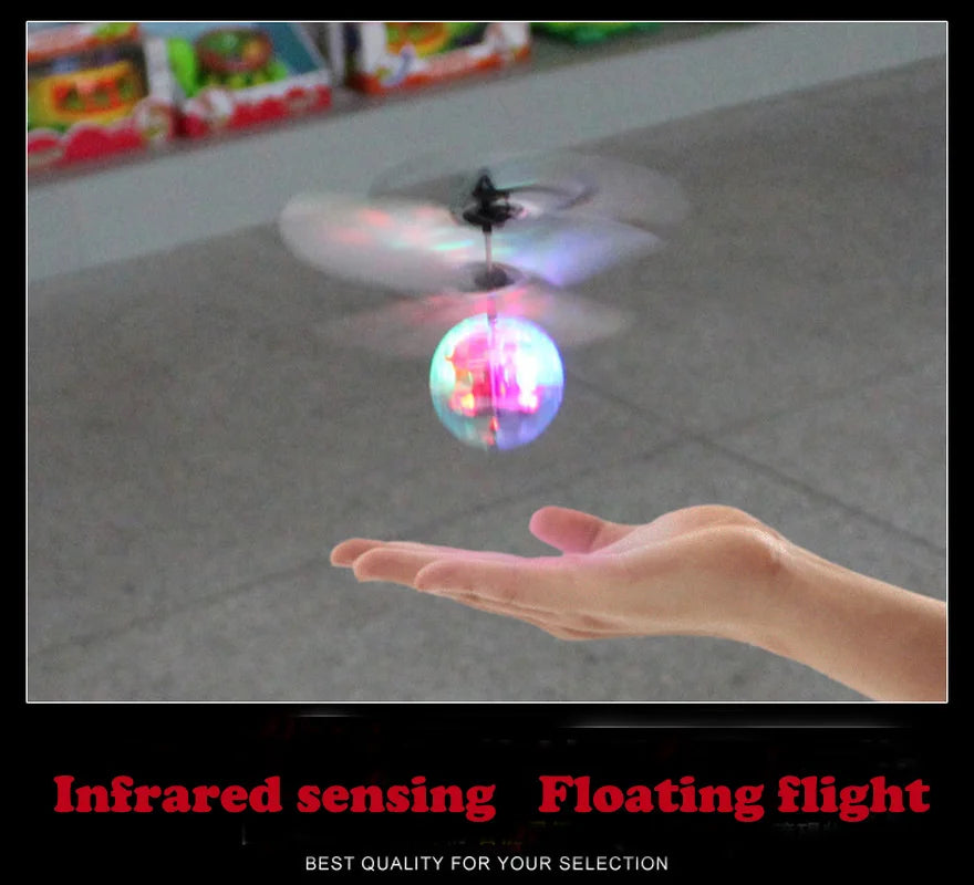 Luminous Flying Ball Kids Toy Electronic Infrared Induction Aircraft Remote Control Flight Balls Toys Ball Interactive Toy Gifts